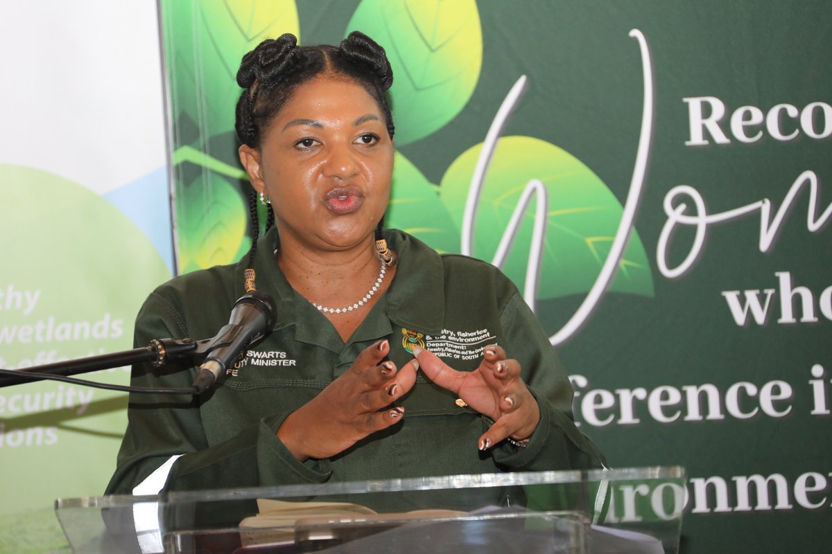 environmentza's tweet photo. "Our National Climate Change Response White Paper explicitly recognises the special needs and circumstances of rural women who are among the hardest hit by climate change"_ Deputy Minister Swarts.

#ClimateChangeDialogue

@SANBI_ZA  @DWYPD_ZA  @UNEP @UN https://t.co/fxnwgwdBl3