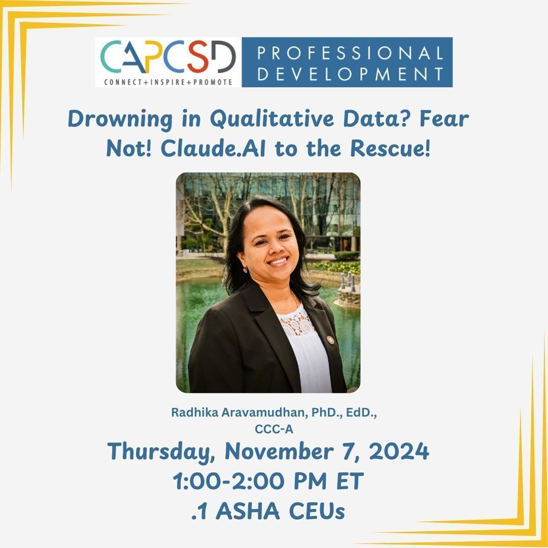 Capcsd_official's tweet photo. Drowning in Qualitative Data? Fear Not! https://t.co/uteKNWsaul to the Rescue! A CAPCSD webinar - November 7, 1:00 - 2:00 p.m. ET. Register or see additional information on this webinar, click - https://t.co/uS0iHQyZdi https://t.co/HxxxwVLDyh
