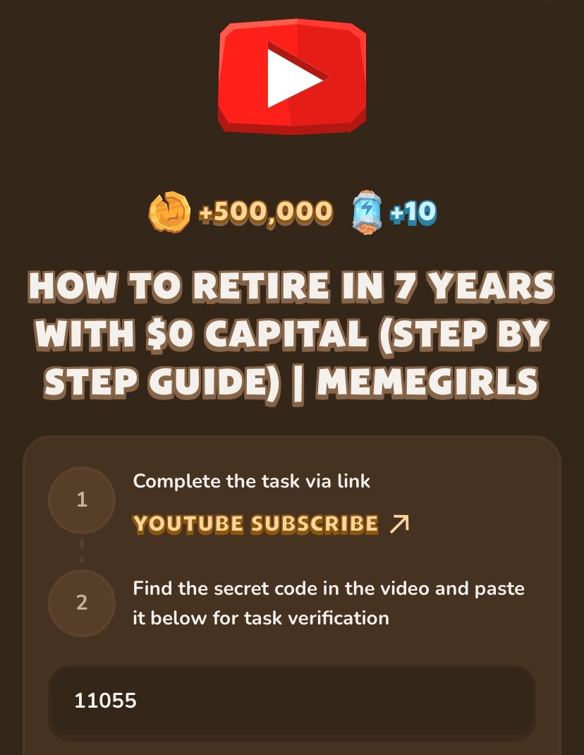 Joskimsey1's tweet photo. #MemeFi YouTube Code
▶️ HOW TO RETIRE IN 7 YEARS WITH $0 CAPITAL (STEP BY STEP GUIDE) | MEMEGIRLS
✅ 11055
#Memefi #memefitasks #memefivideotasks #Memefisecretcode #Memeficode #Memefidailycombo https://t.co/5gMpM0Pi95