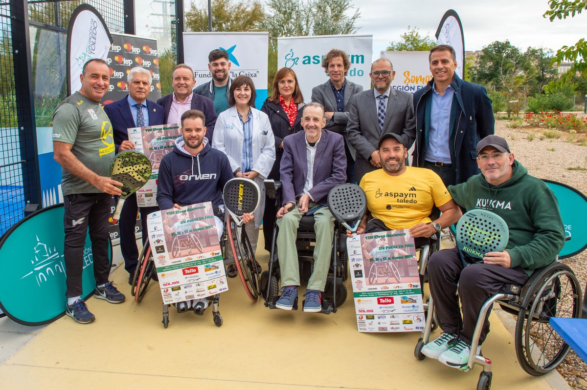 HNParaplejicos's tweet photo. 🎾Hoy hemos acogido la presentación del VIII Open Nacional de Pádel en Silla @ASPAYMTOLEDO que se celebrará los días 25, 26 y 27 en el Club Imperial de Toledo https://t.co/RUrZDLp19l
