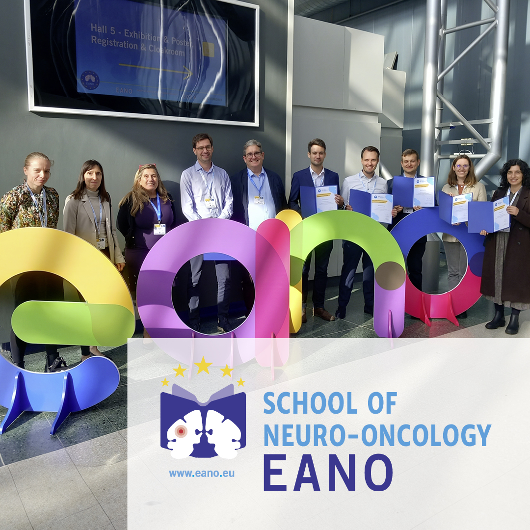 🎓✨ Congratulations to the first alumni of the EANO School of Neuro-Oncology 2022-2024! They received their Certificates of Completion at #EANO2024. We can’t wait to see your future contributions to #NeuroOncology! 👏🎉 #EANOSchool #EANOAlumni #Congratulations #EANO