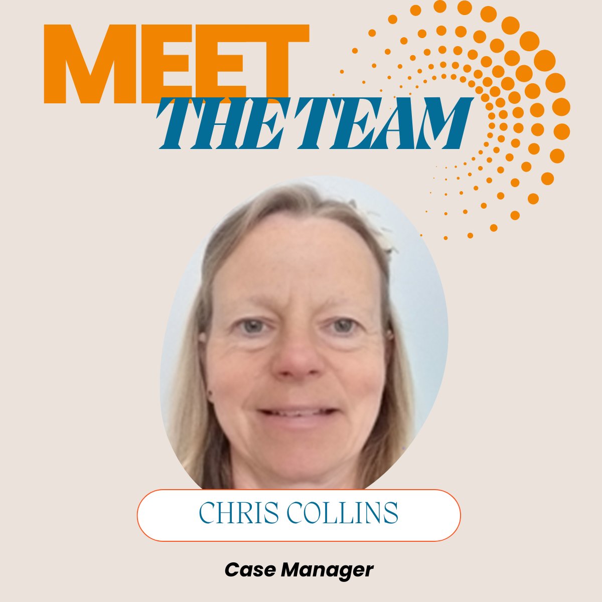 Meet Case Manager Chris Collins, who provides Case Management for Children and Adult with brain injury and complex needs in the Midlands.

🟠Qualified Occupational Therapist
🔵 9 years' experience in the NHS
🟠 13 years' experience as a CM

✉️: office@ajcasemanagement.com