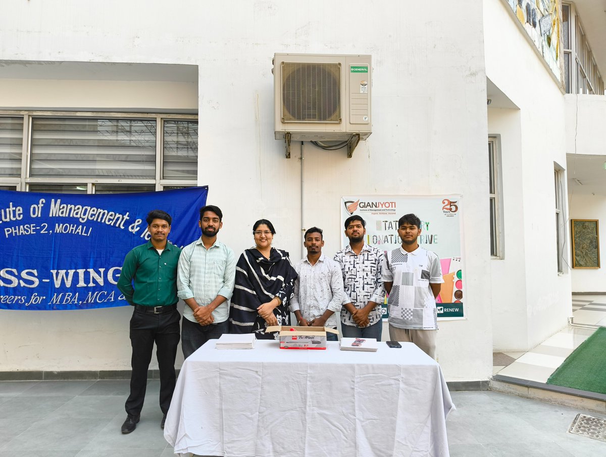 GJIMT, in collaboration with NSS Club proudly organized a Donation Drive. The initiative flags the concept of spreading light with joy and environment consciousness this Diwali.

Together, let’s reduce waste, reuse resources, recycle smartly and rethink our impact on the world.