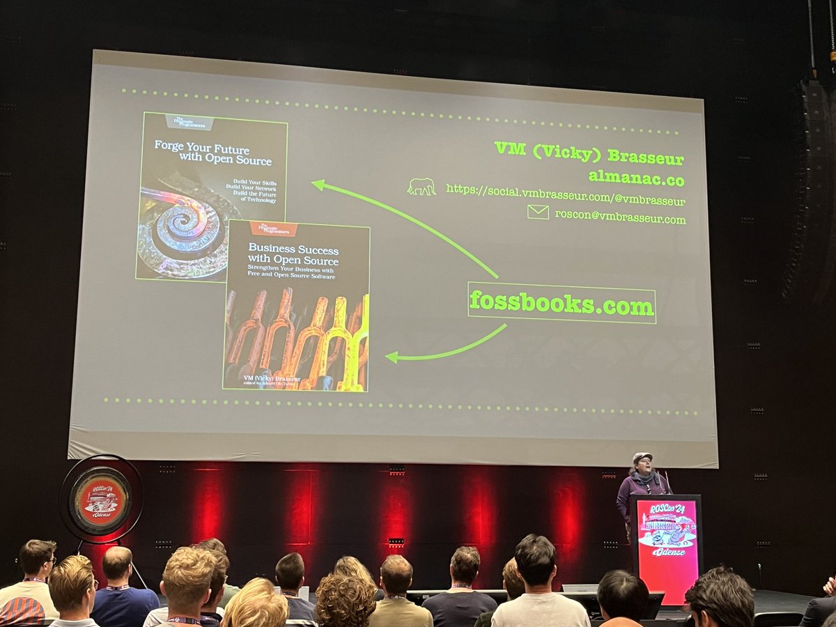 takasehideki's tweet image. #ROSConJP2024 で講演いただいた Open Source advocate の Vicky さんです！ #ROSCon2024 #ROSCon #rosjp