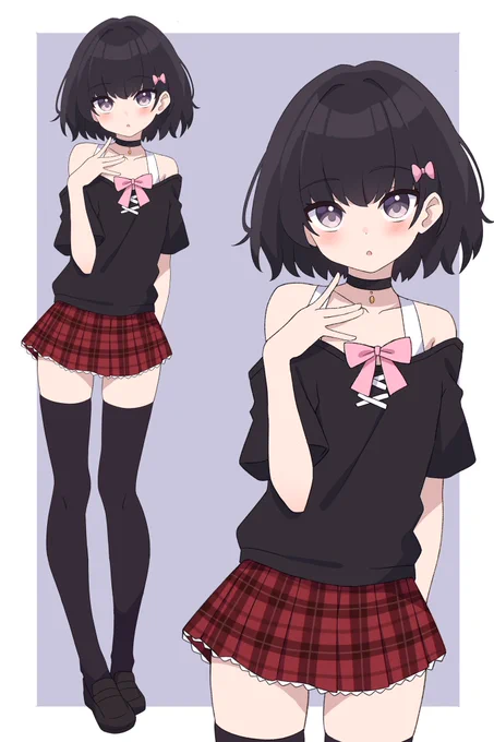 小悪魔風スタイルの男の娘 