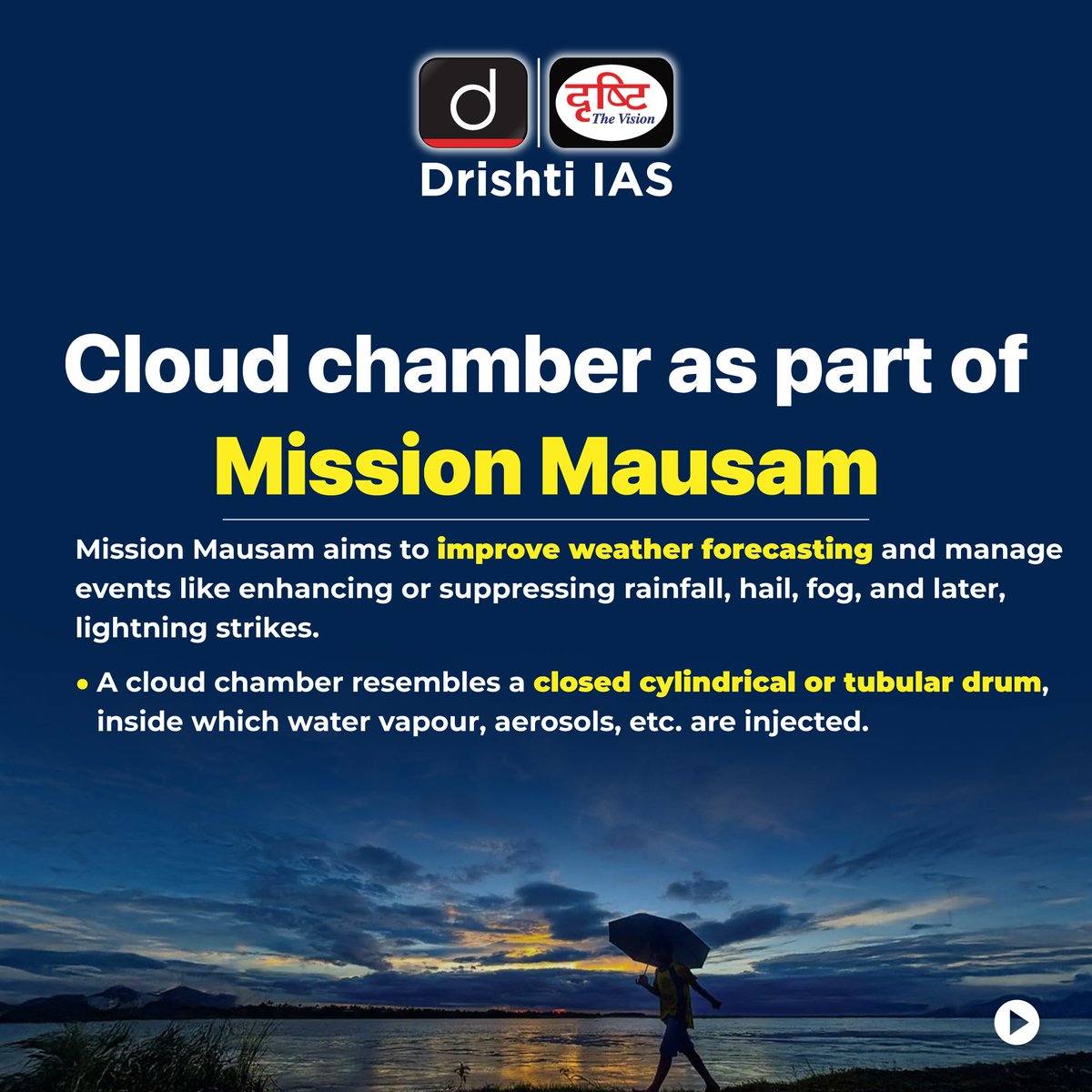 drishtiiaseng's tweet photo. Read about Cloud Chamber as part of Mission Mausam!
#DrishtiDailyBrief #CloudChamber #MissionMausam #WeatherForcasting #Rainfall #Hail #Fog #Weather #CirrusClouds #UPSC #IAS #DrishtiIAS #DrishtiIASEnglish https://t.co/qcxo8tOgfV