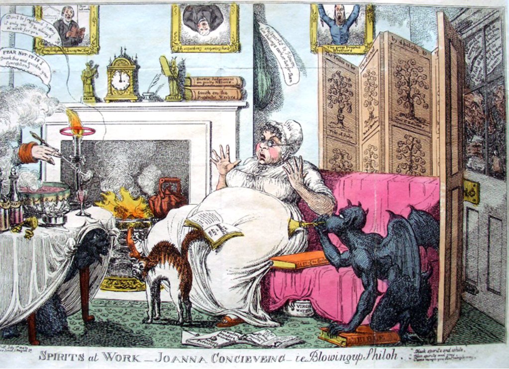 Today's blog features five more caricatures featuring the not-pregnant-after-all Joanna Southcott in 1814: mikerendell.com/more-caricatur…