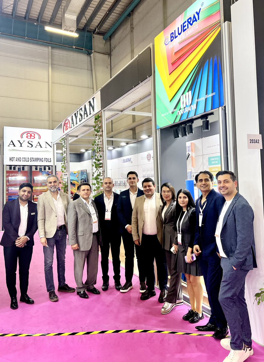 NovuraniaSpA's tweet image. Our Turkey channel partner #AYSAN at Eurasia Packaging show 2024, Istanbul. 
Hall 02, Stand 203B. 
#offsetblankets #eurasia2024, #printing #packaging #turkey #novuraniaspa