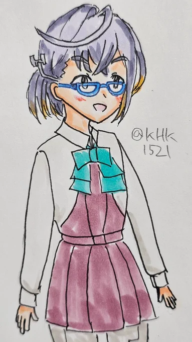 沖波ちゃん #艦これ版真剣お絵描き60分一本勝負_20241023