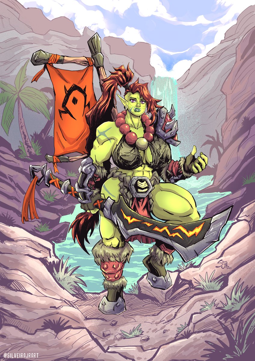 silveirajrart's tweet photo. #Commission © 2024 World Of Warcraft | Original Character made for  @Chiefhellblaze . Thank you!

My commissions are open! 

#worldofwarcraft #silveirajrart #artwork https://t.co/QebLk5TCqP