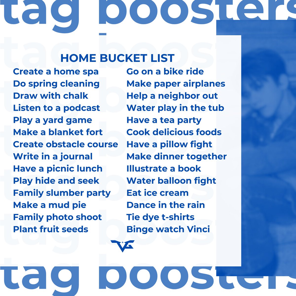 TVG_Trends's tweet image. [⬆️] Fifth Tag Booster

Home Bucket List.
Retweet and reply the following bucket list. Donʼt forget to include our tags. Thank you!

VINCI WEDGOTYOU

#VINCI #빈치 #HORI7ON #호라이즌
@HORI7ONofficial @HORI7ON_twt