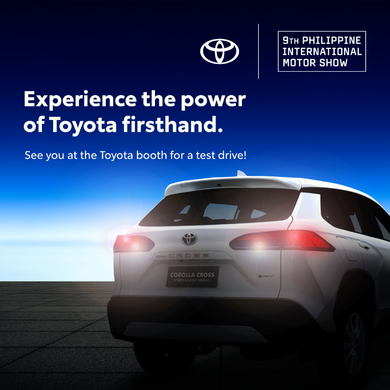ToyotaMotorPH's tweet photo. Take the wheel and drive towards a greener future, Beyond Zero! 🌍 Visit us at the Philippine International Motor Show until Oct 27, 2024! Your choice can drive change—ready to go greener?
Get your tickets today and see you! #BeyondZero #DriveForTomorrow #ToyotaPH https://t.co/IHMUOFIxJr