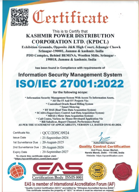 Kashmir Power Distribution Corporation Limited tweet media