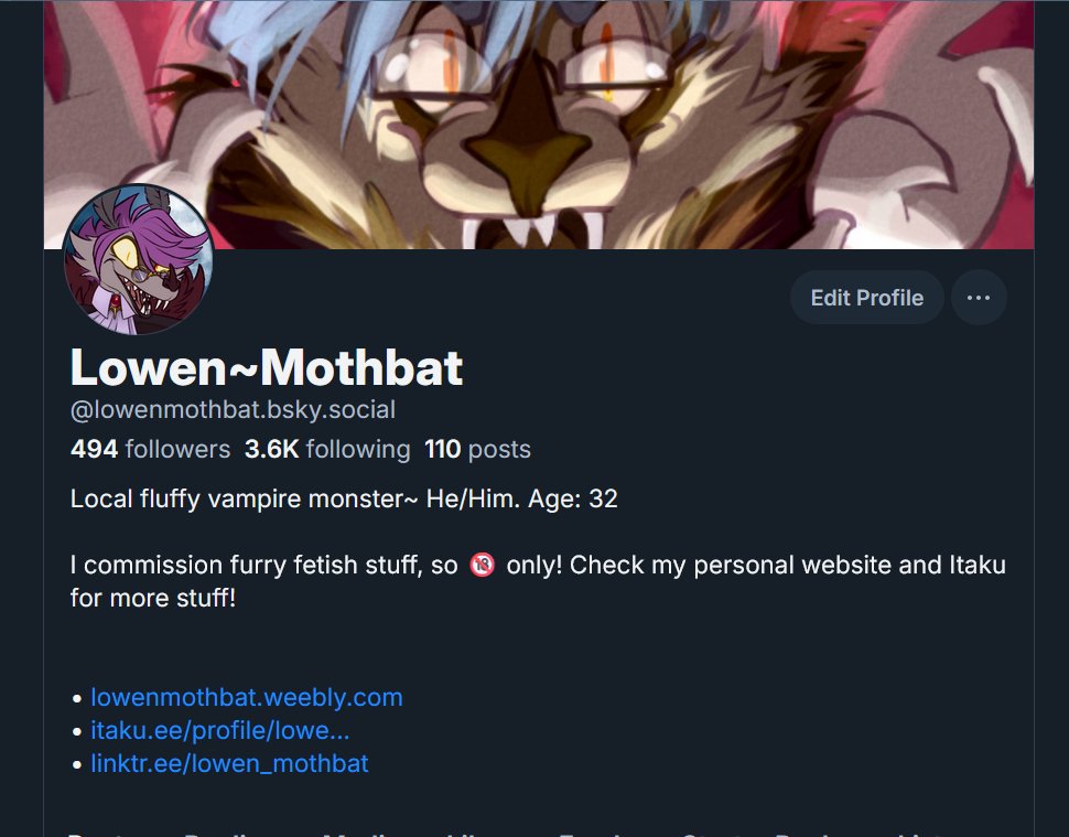 Lowen_Mothbat's tweet photo. Follow me at the other place. Seriously, it's infinitely nicer there. https://t.co/geR9OVzOIa