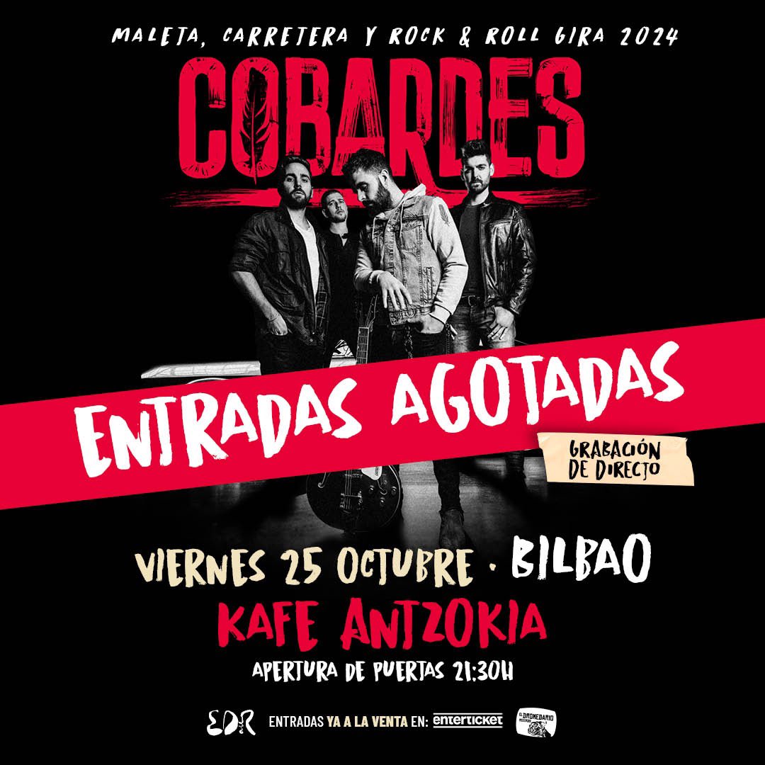 GRACIAS BILBAO!!!! Llevamos meses soñando con esta noche y estamos seguros de que va a ser inolvidable. Nos vemos ya mismo!!!