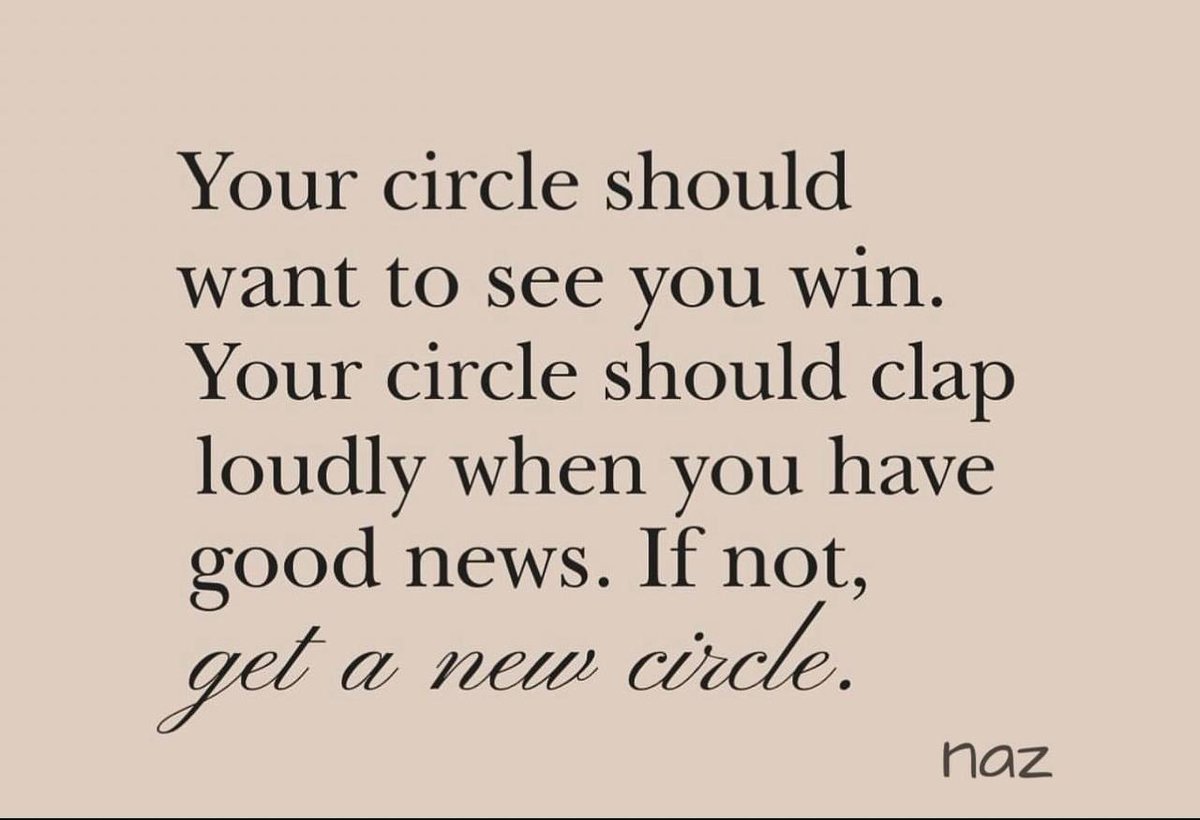 ZaffarNazmin's tweet photo. Your Circle Should Want To See Win.
If Not Get A New Circle

#PositiveCircle, #SupportiveCircle, #GoodVibesOnly, #CircleOfSuccess, #CheerForEachOther,
#NewCircleNeeded, #EmpoweredCircle, #CelebrateTogether, #ChampionCircle, #MotivatedCircle, https://t.co/FmssEY7hDJ