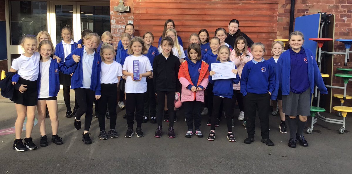 Our footballers enjoyed celebrating their award today - Barclays Girls’ Football School Partnership Equal Access School 2024. These girls have all attended Mr Ault’s After School Club and are great ambassadors for the sport. <a href="/Andyabccoaching/">Andyabccoaching</a> <a href="/ValeRoyalSSP/">Vale Royal School Sport Partnership</a>