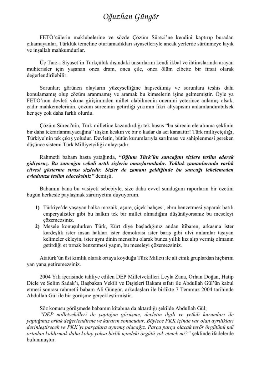 oguzhangungor83's tweet photo. Ruhun şad olsun babam...
Miras bıraktığın mukaddes dava en kıymetli emanetimdir.
24 yıl önce yaptığın konuşma  bugün, Aziz bir Milletin kulaklarında çınlamakta, milyonlarca vatansever seni anmaktadır. 
Mekanın uçmak olsun... 
#AliGüngör https://t.co/1yrCAUzWHQ