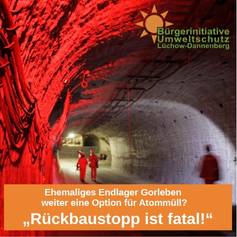 "Das ist fatal!" Rückbaustopp im Bergwerk #Gorleben bis zur Bundestagswahl? Option als Endlager für #Atommüll bleibt - bi-luechow-dannenberg.de/2024/10/23/ger…