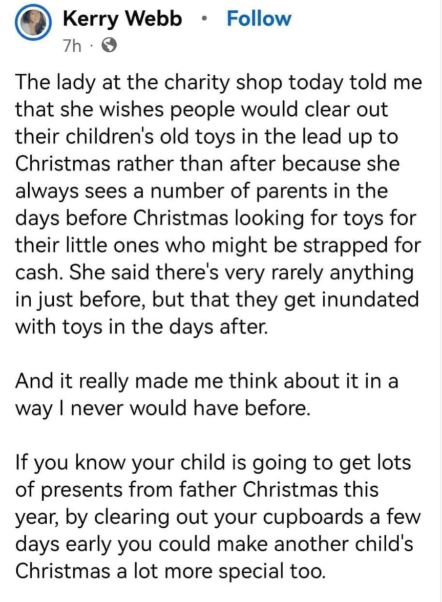 A great tip for parents coming up to Christmas!