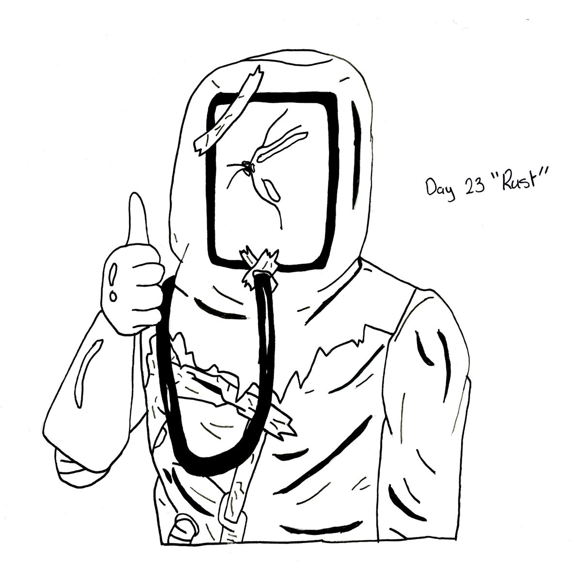 Mr_Brinks's tweet photo. Inktober 2024 - Day 23: "Rust" https://t.co/mFxD0h2Yuh