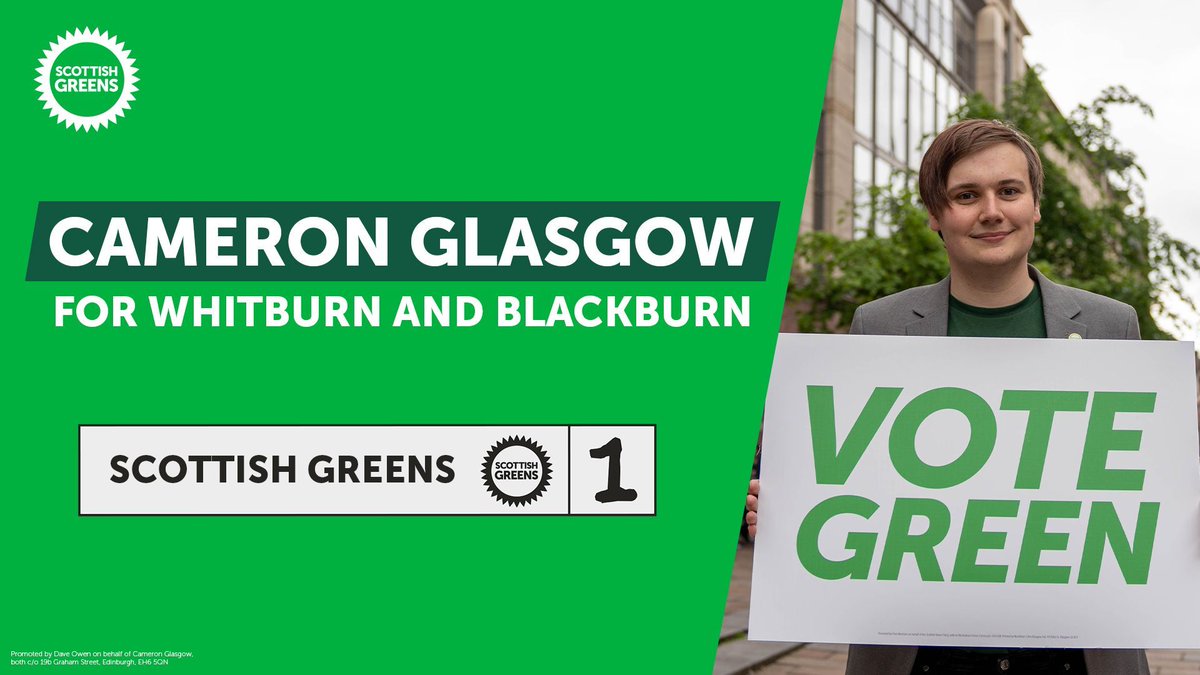 CamiGlasgowSGP's tweet photo. ➡️ On November 14th, put people and planet first in Whitburn and Blackburn.

💚 Every vote for the Scottish Greens is a vote to send the Labour/Tory run council a message. The people of West Lothian demand real change, not more of the same.

🗳️ #VoteScottishGreens https://t.co/PigqG15PR0