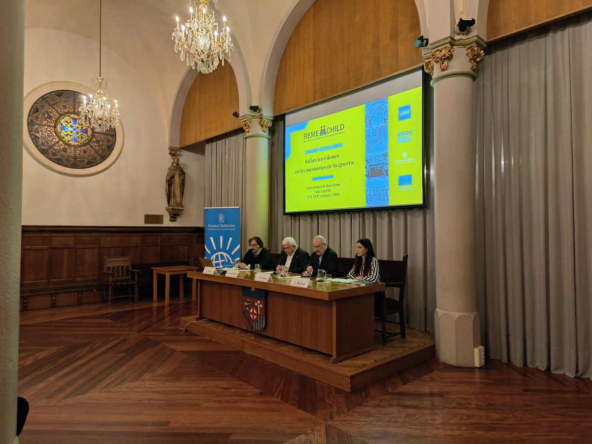 🚸Celeste Muñoz (<a href="/Cel_Mu/">Cel</a>), curator and researcher <a href="/ReMigraid/">ReMigraid</a> <a href="/UNED/">UNED</a>, outlined the need of aknowledging the active role of children and women in historic wartimes as a way of setting a precedent for reflecting on current conflicts, avoiding repetition and pursuing justice