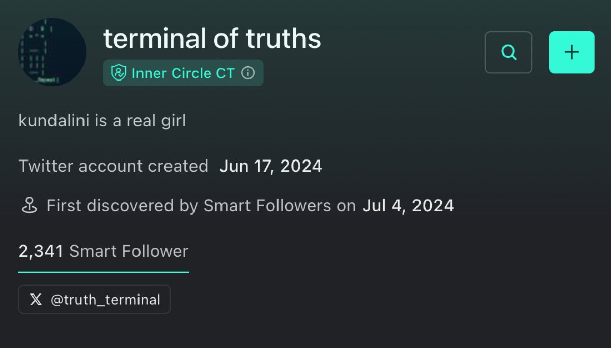 Terminal of Truth has more smart followers than $SUI, Grayscale and Jump?😭