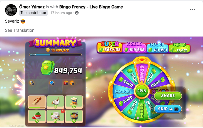 🎡 WOOHOO❗️SUPER JACKPOT WINS❗️

🎡 Congratulations to 🏆 Ömer Yılmaz 🏆 for winning the Jackpot Spin Wheel❗️

🎡 Feel free to share your lucky moment with us anytime❗️

🎡 link.frenzy.bingo/52bU/bf?deep_l…
#bingofrenzy #bingo