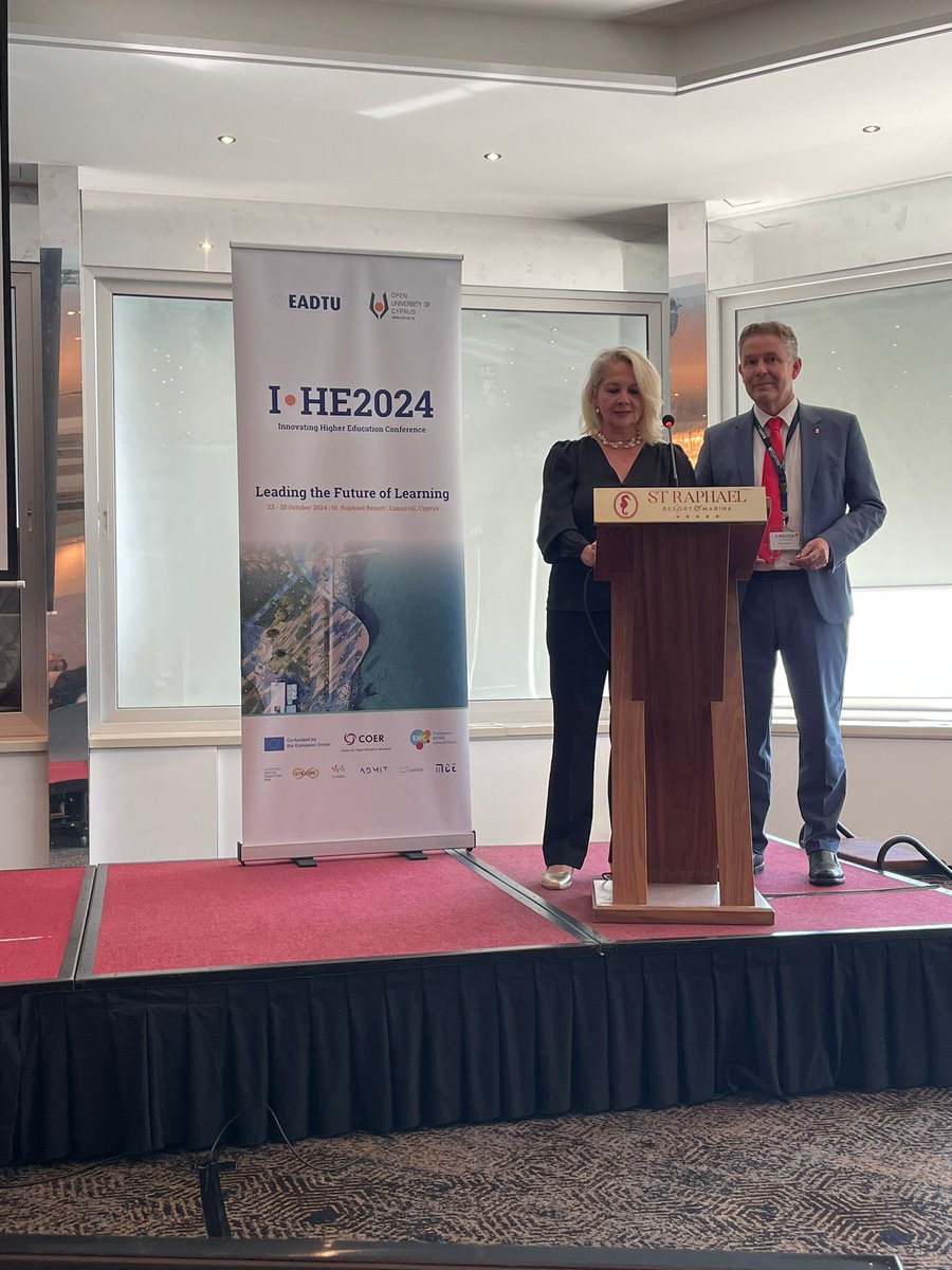 EADTU (@eadtu) on Twitter photo President and Vice President of <a href="/EADTU/">EADTU</a>
<a href="/TheoBastiaens/">Theo Bastiaens</a> rector of <a href="/OU_Nederland/">Open Universiteit</a>
and Ada Pellert rector of <a href="/fernunihagen/">FernUniversität</a>
open the annual I-HE2024 conference in Limassol, Cyprus. Check out the programme here conference.eadtu.eu/programme #IHE2024 President and Vice President of <a href="/EADTU/">EADTU</a>
<a href="/TheoBastiaens/">Theo Bastiaens</a> rector of <a href="/OU_Nederland/">Open Universiteit</a>
and Ada Pellert rector of <a href="/fernunihagen/">FernUniversität</a>
open the annual I-HE2024 conference in Limassol, Cyprus. Check out the programme here conference.eadtu.eu/programme #IHE2024