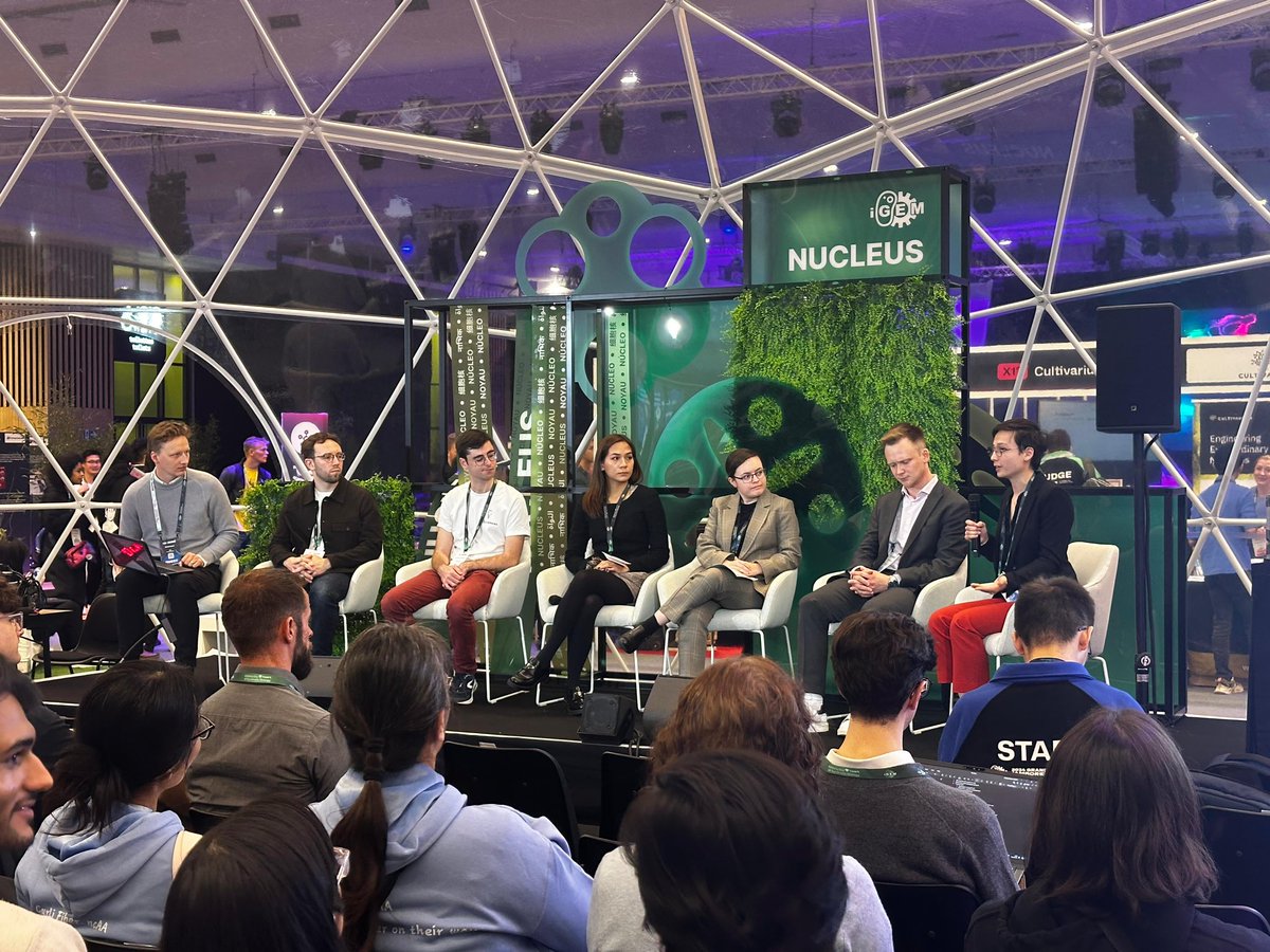 BWCISU's tweet photo. We’re participating in @iGEM’s Responsibility Conference as part of the Grand Jamboree in 🇫🇷 to highlight how youth can play a key role in promoting biosecurity &amp; biosafety.

Great to be joined by @kirsangeles on the panel to hear her experience as a 2024 #Youth4Biosec Fellow. https://t.co/urJKUSnpyl