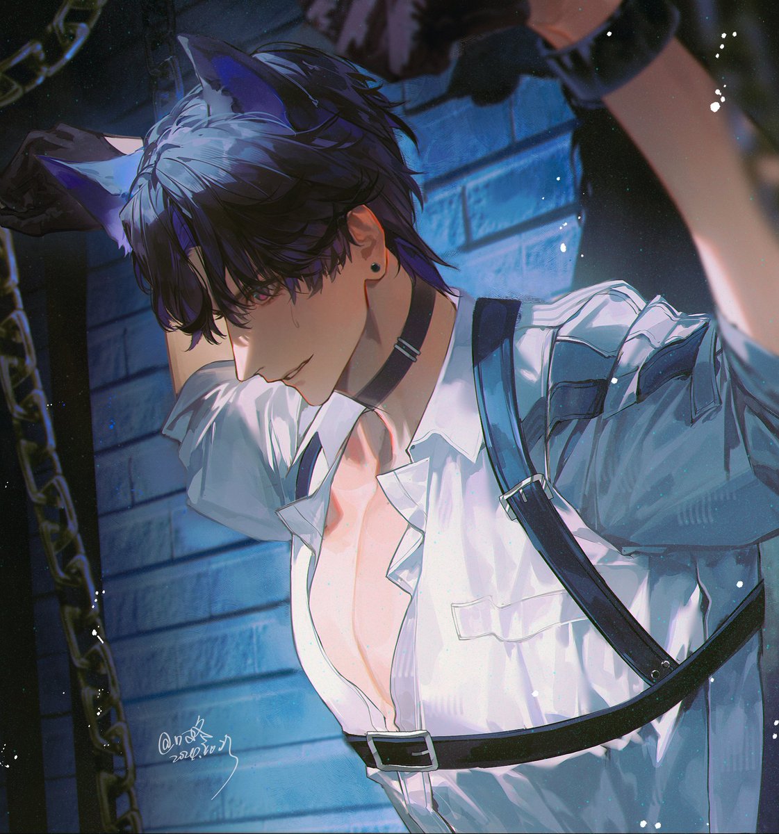 AkiraKuroya's tweet photo. #恋と深空 #ホムラ 
#Rafayel #LoveandDeepspace https://t.co/KJv1WOjJJ5