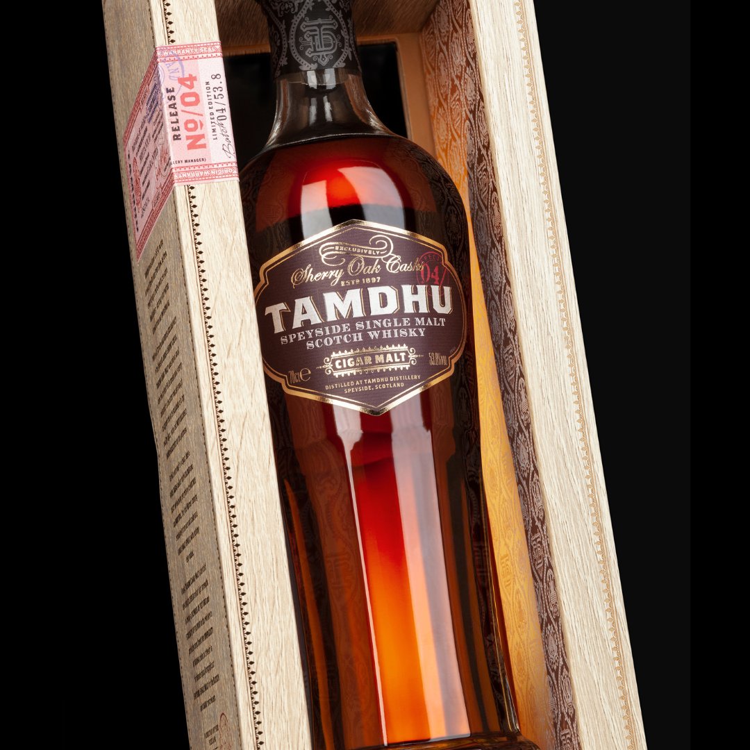 Introducing Cigar Malt IV.

This remarkable single malt has been meticulously matured in a small selection of first-fill European oak sherry casks, each hand-selected to deliver richness in both colour and taste.

Discover more: tamdhu.com/cigar-malt-iv