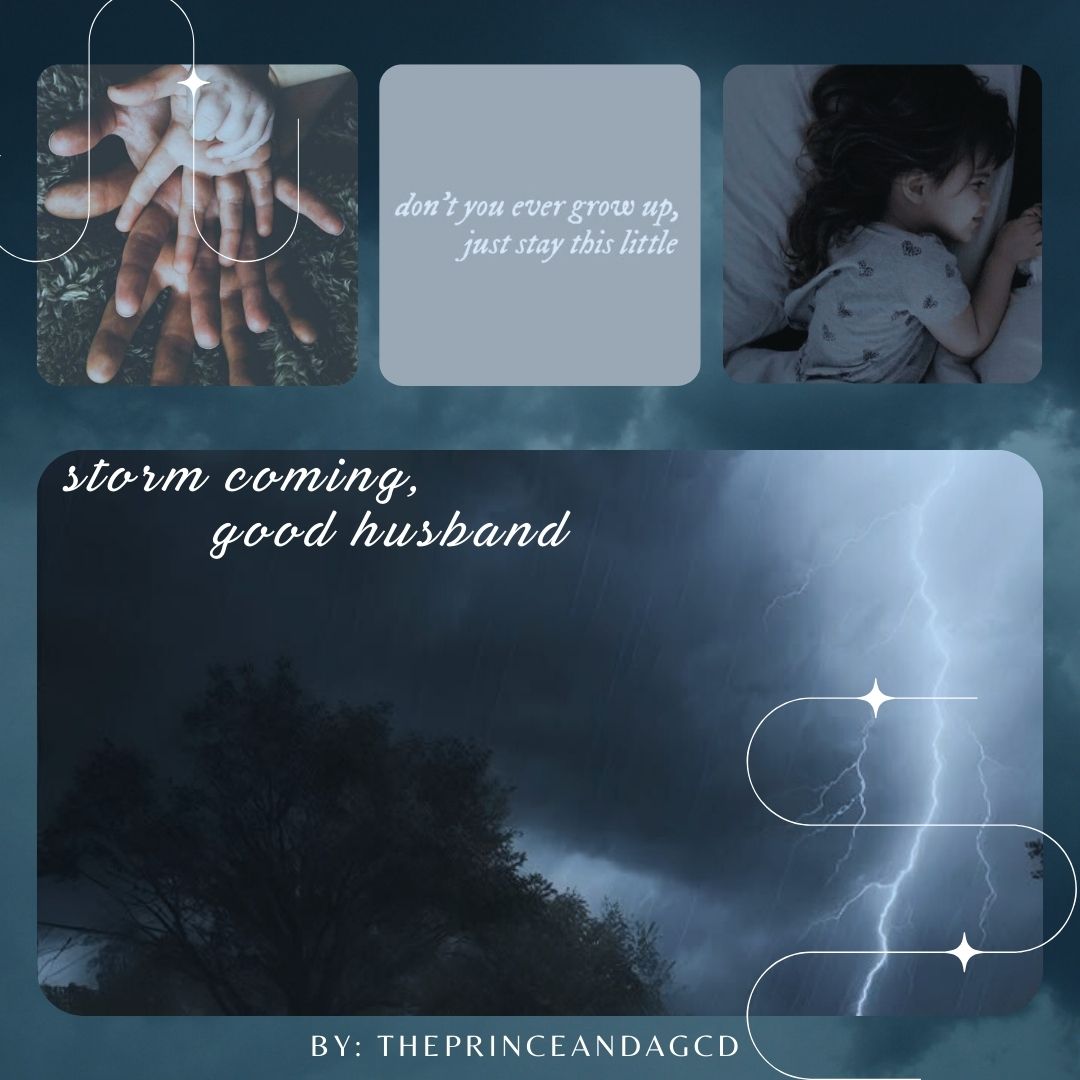 storm coming, good husband 

🌧️Flufftober Day 23: stormy night
🌧️1/1 | 1.6k words | Rated T
🌧️feat. canon compliant firstprince as girldads 
🌧️link: archiveofourown.org/works/59984866
🌧️full collection: archiveofourown.org/collections/re…