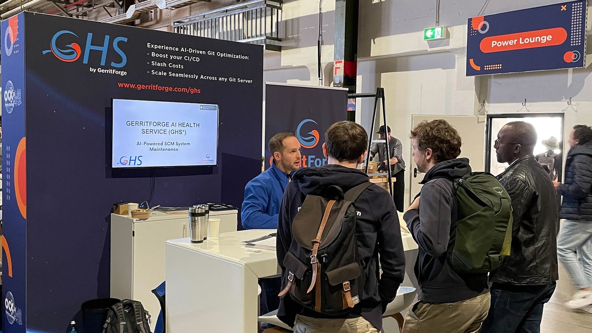 gerritforge (@gerritforge) on Twitter photo <a href="/danielesassoli/">daniele sassoli</a> presents the #JGit and <a href="/GerritReview/">Gerrit Code Review</a> 100x performance improvements as part of the #GHS #AI project by #GerritForge that makes #Git faster with real-time optimisation. Come see #GHS live at <a href="/EclipseCon/">EclipseCon</a> Booth 7 today and start your #Git #HighSpeed journey today! <a href="/danielesassoli/">daniele sassoli</a> presents the #JGit and <a href="/GerritReview/">Gerrit Code Review</a> 100x performance improvements as part of the #GHS #AI project by #GerritForge that makes #Git faster with real-time optimisation. Come see #GHS live at <a href="/EclipseCon/">EclipseCon</a> Booth 7 today and start your #Git #HighSpeed journey today!