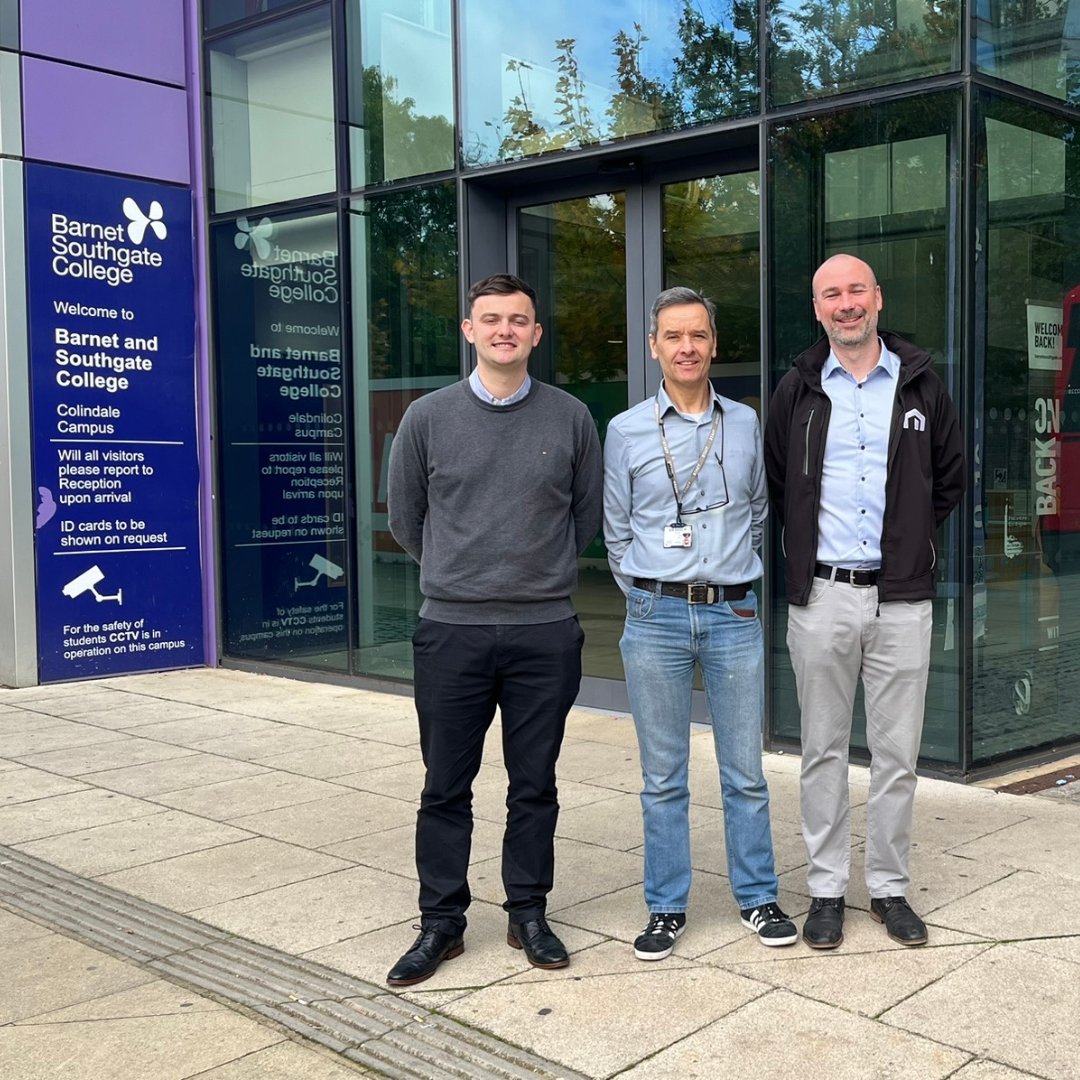 barnetsouthgate's tweet photo. Our #TLevel tutor James Nagle met #heating specialists #Myson today at Colindale - James (centre) met Neil and Kieran to discuss how best to train our T Level #Plumbing and #HeatingEngineering students in the latest heating technologies https://t.co/XR0CHZl0WG