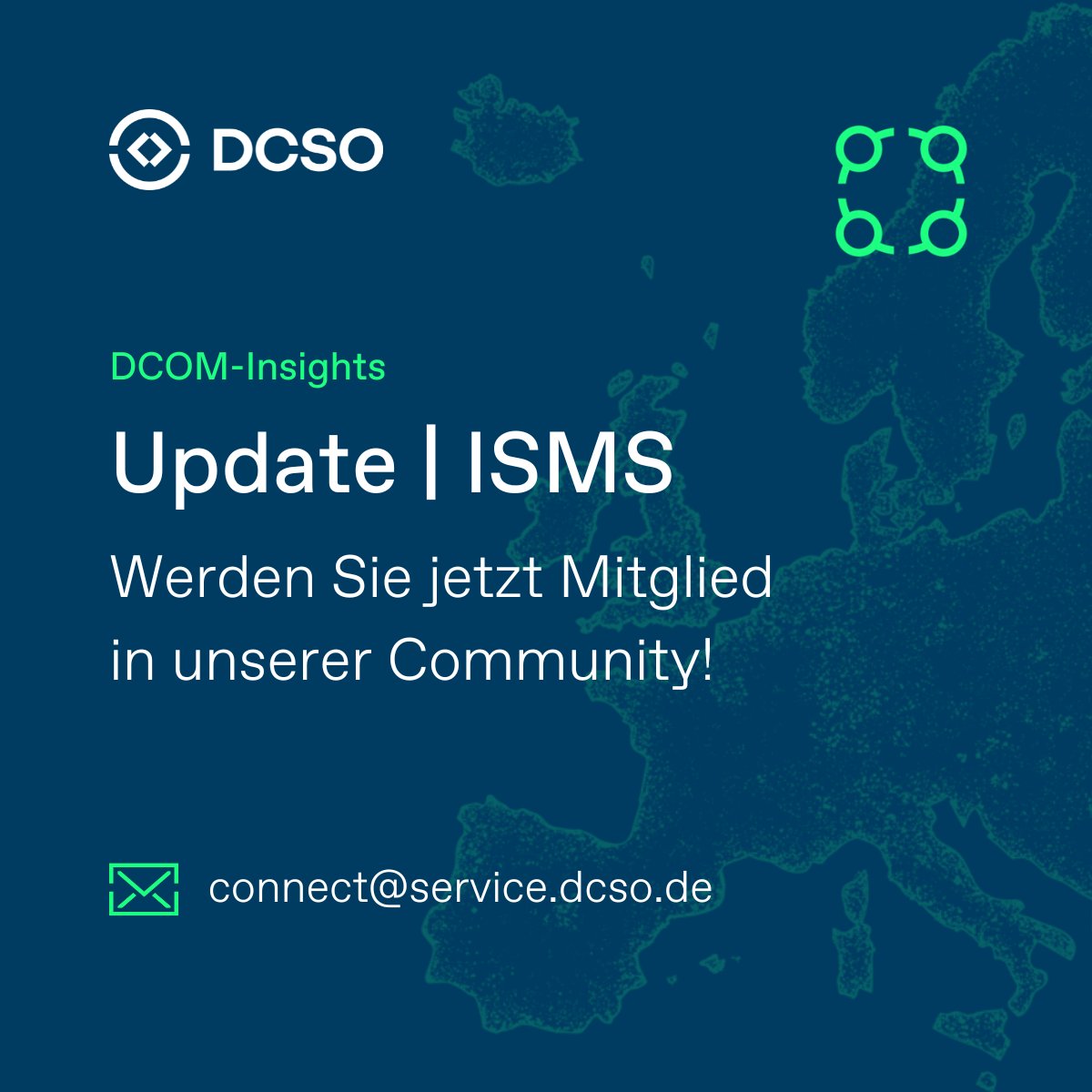 🌐 #𝗗𝗖𝗦𝗢-#𝗖𝗼𝗺𝗺𝘂𝗻𝗶𝘁𝘆 𝗜𝗻𝘀𝗶𝗴𝗵𝘁𝘀: #𝗜𝗦𝗠𝗦 🌐

Diese Woche: 𝗢𝗽𝘁𝗶𝗺𝗶𝗲𝗿𝘂𝗻𝗴 𝗱𝗲𝗿 𝗜𝗦𝗠𝗦-𝗠𝗲𝗲𝘁𝗶𝗻𝗴𝘀

⬪ 𝗘𝗳𝗳𝗶𝘇𝗶𝗲𝗻𝘁𝗲 𝗭𝗲𝗶𝘁𝗮𝘂𝗳𝘁𝗲𝗶𝗹𝘂𝗻𝗴

⬪ 𝗨𝗺𝗴𝗮𝗻𝗴 𝗺𝗶𝘁 𝗕𝗲𝗿𝗮𝘁𝗲𝗿𝗻

Jetzt Mitglied werden!👉 bit.ly/458WGIY