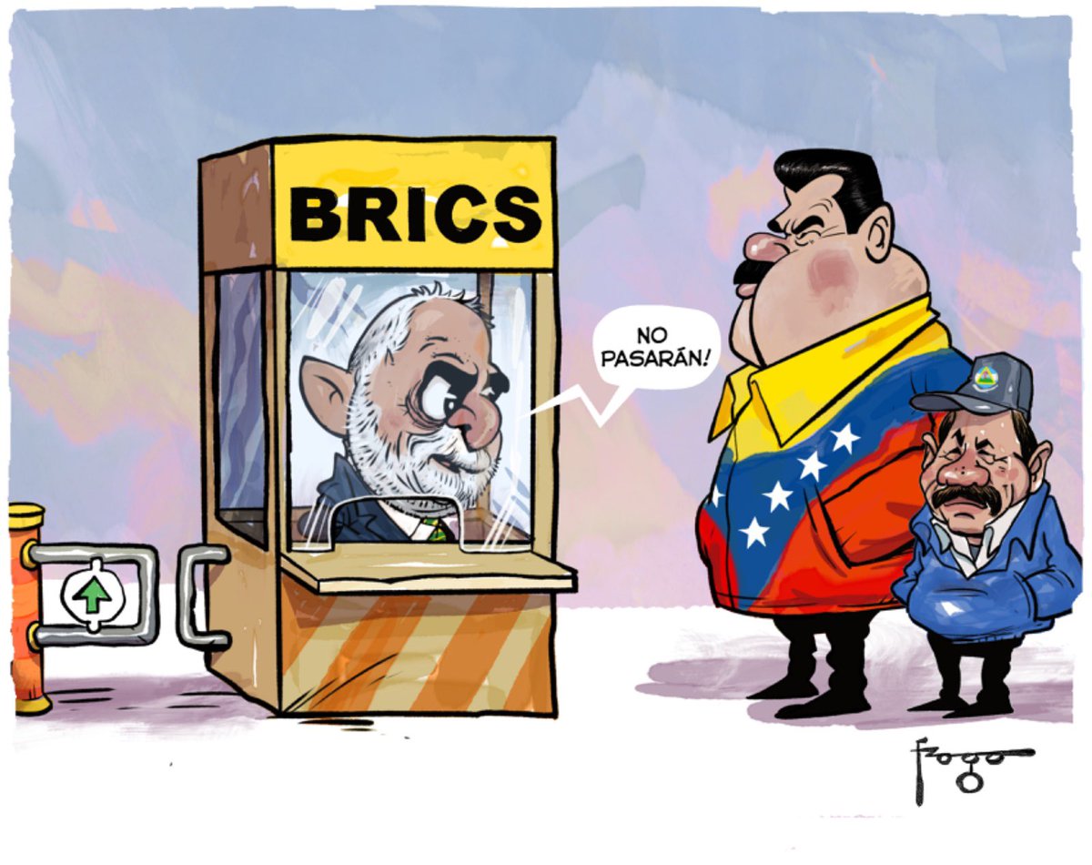 #desenhodeimprensa #fragadesenhos #ilustracao #desenho #venezuela #nicaragua #maduro #ortega #economia #nicolásmaduro #danielortega #brics #bricsrussia2024