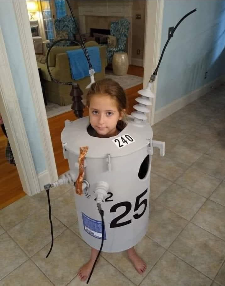 Never tell your electrical engineer parent you want to be a transformer for Halloween.
