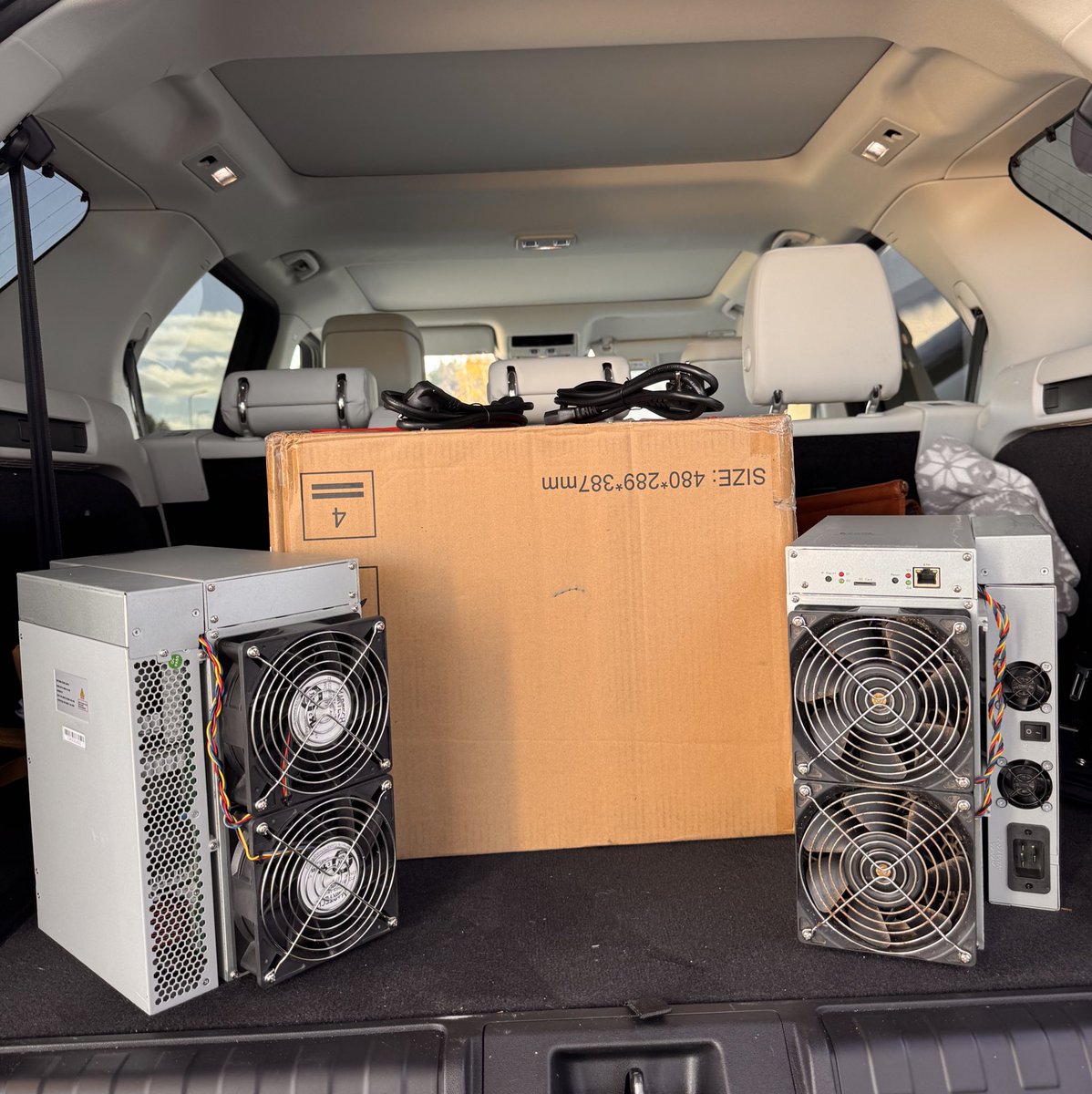 We’re heading back today, and we’re not coming back empty-handed. We’ve got a brand new DG1 miner and two used KS3s, which we picked up at a great price.

We’re also expecting the delivery of our KS5s very soon!