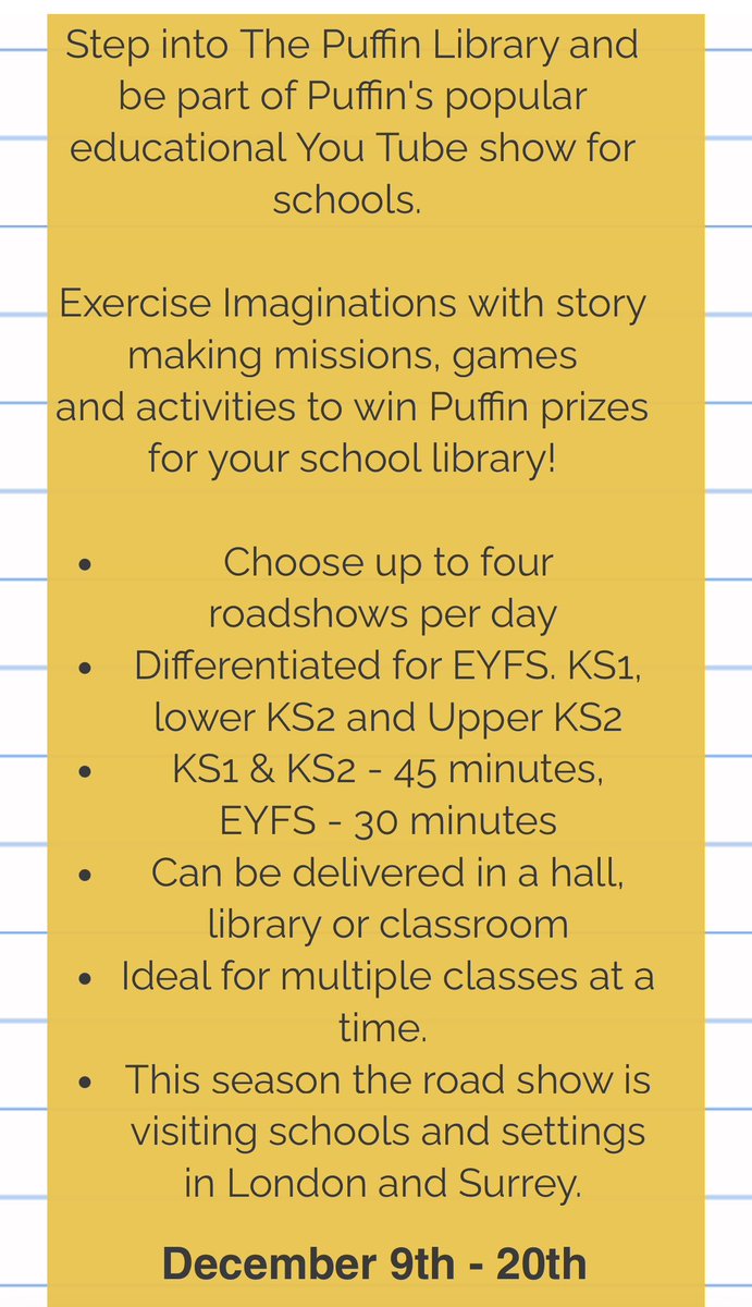 We have 1 or 2 dates left for <a href="/rosietellstales/">Rosie Tells Tales</a> brilliant Story Makers Live Shows this Dec 🎅

London/Surrey schools can take up the opportunity to book this Christmas treat for a discounted rate for 2 shows (KS1 &amp; KS2)

Contact ellie@speakingofbooks.co.uk for available dates🎄