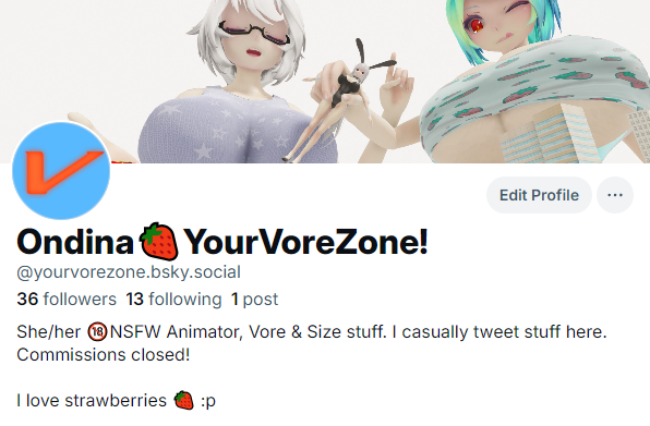 Ondina🍓YourVoreZone! (Render Comms Open) tweet media