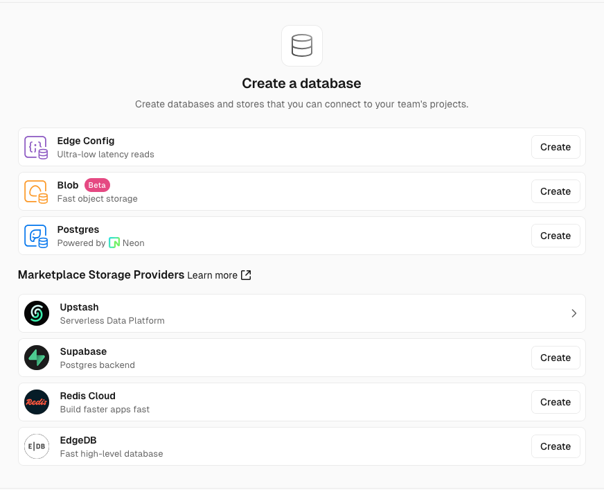 Is Vercel KV no longer a thing? It's not in the dashboard, though the Upstash marketplace integration is there. Is Postgres going to go the same way?