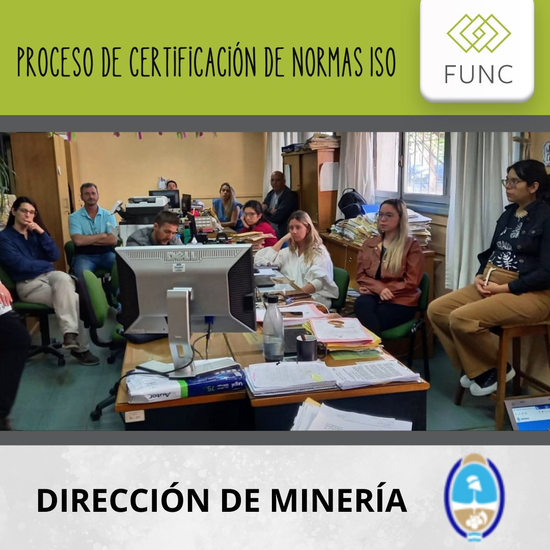 FUNCuyo's tweet photo. ✨ ¡Acompañamos a la Dirección de Minería en su proceso de certificación ISO 9001! ✨

Desde la Fundación Universidad Nacional de Cuyo estamos orgullosos de acompañar al equipo de la Dirección de Minería en su camino hacia la certificación de Normas ISO 9001. 🏗️👷‍♂️ https://t.co/oux8m5IIwF