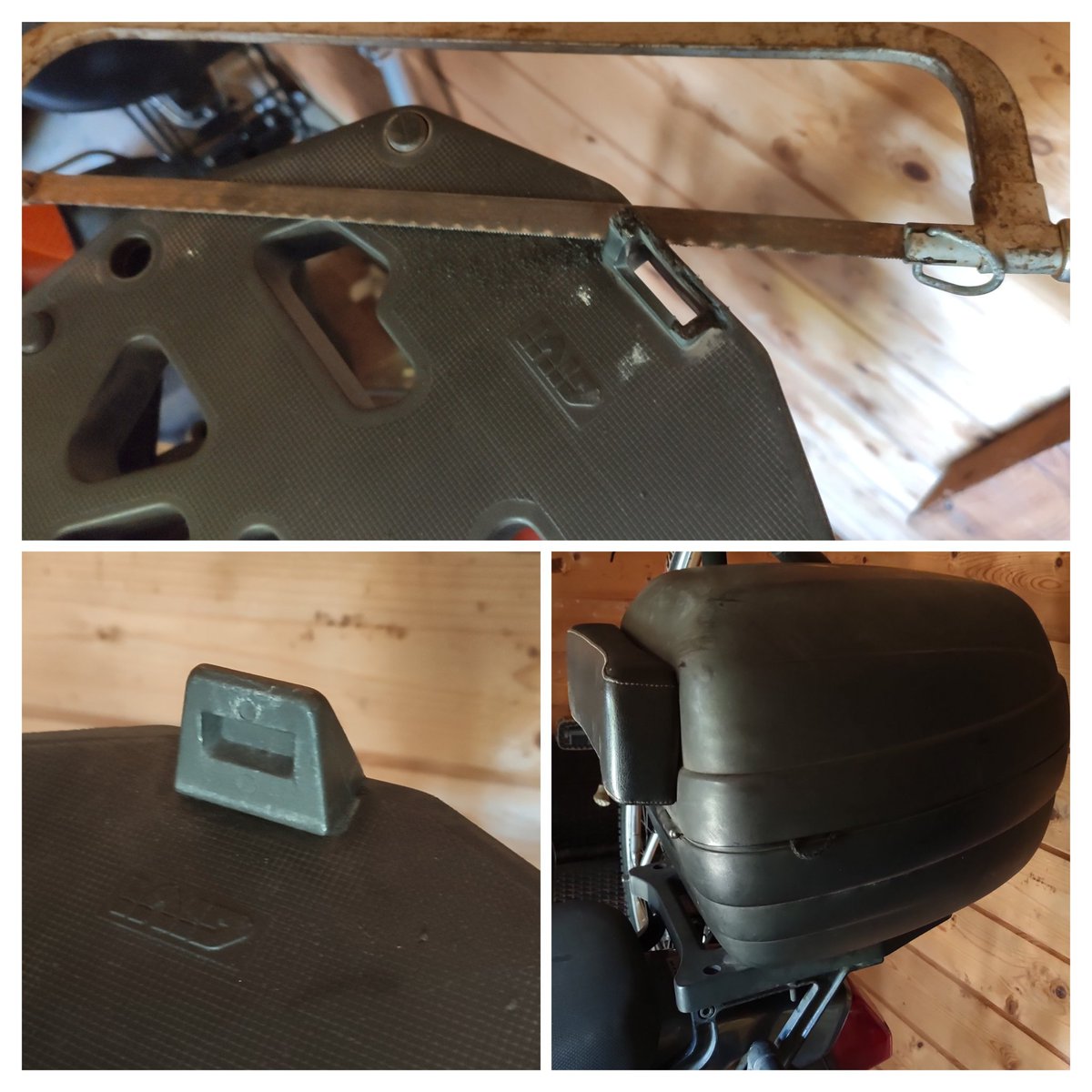 Letzte Reparatur an der Alp abgeschlossen. Hab jetzt wieder ein Topcase