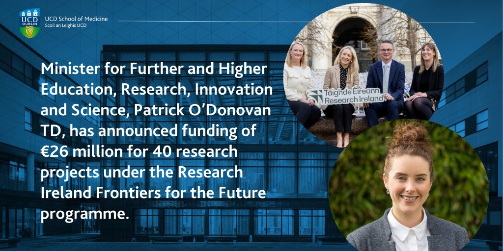👏Congratulations to Dr Dearbhaile Dooley, UCD School of Medicine and Conway Fellow for her project Targeting Inflammatory Signaling between Microglia and Astroglia in spinal cord injury which has received over €777,500 in funding. Read more👉bit.ly/40bipQf