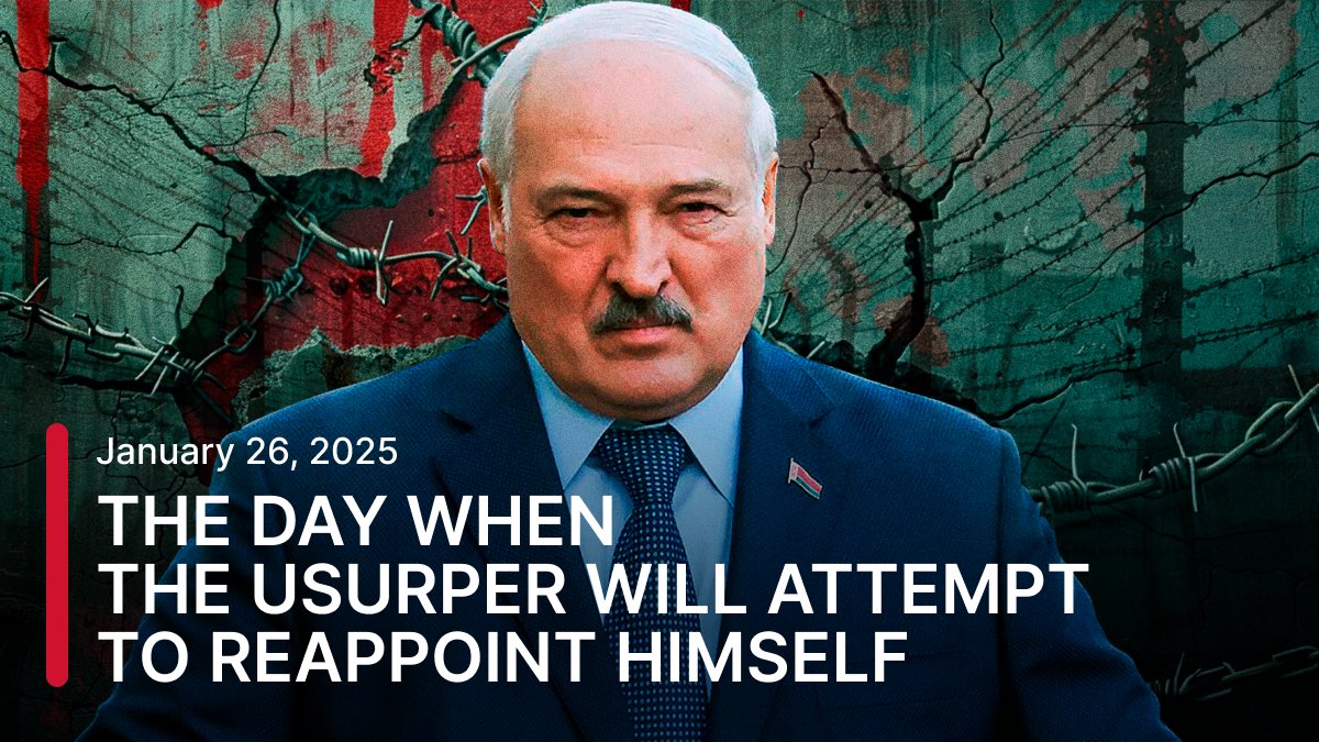 ❗❗In an atmosphere of fear &amp; terror, #Lukashenko has scheduled the "presidential elections" for January 26, 2025.
This process cannot be called an elections because there are thousands of political prisoners in #Belarus, including former presidential candidates. All opposition