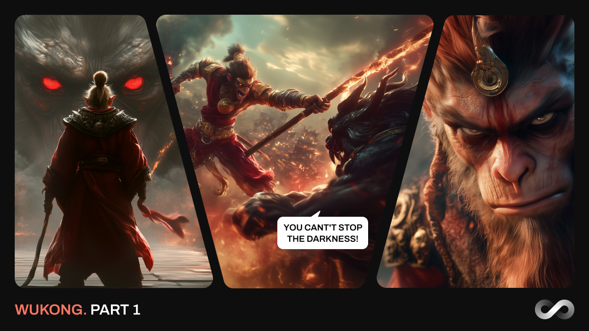 🌟 Stand with Wukong in Battle—Join Now! 🔥

Join the chat (t.me/ArtLegends8Chat), ask for a referral link to play Wukong in TMA!

Tension fills the air as Wukong confronts an ancient demon, its malevolent eyes glinting in the shadows. With a deafening roar, the creature