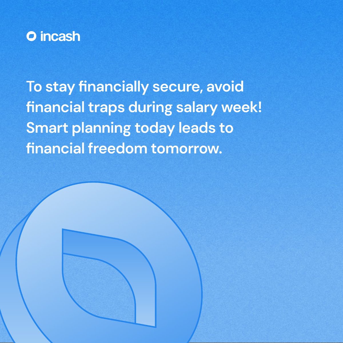 Plan, save, and make smart choices to keep your money working for you!

#incash
#smartspending
#smartemployee
#FinancialFreedom