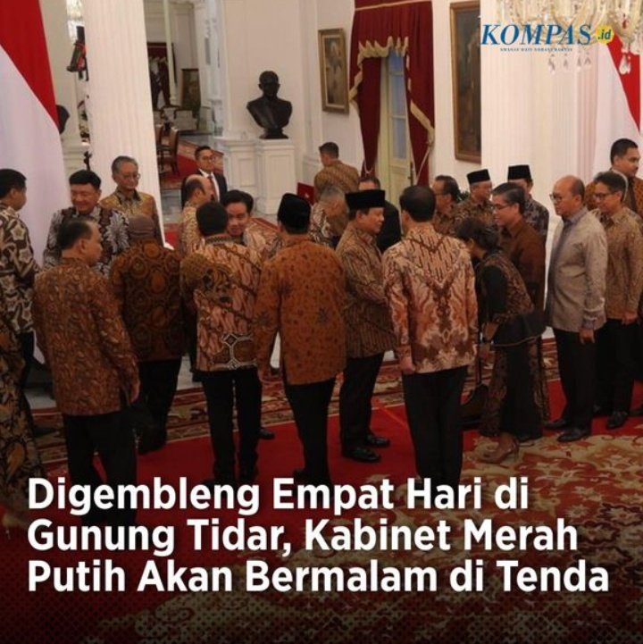 Kabinet Obesitas kebanyakan gaya, nanti pas pulang bukannya kerja tapi pada sakit, terutama yg sdh lanjut usia.